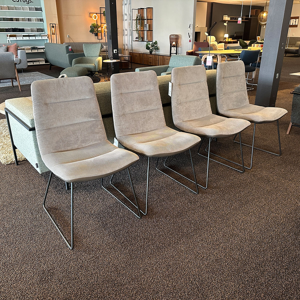 KFF - Arva Light - Stof met leder dakota - 4 stuks