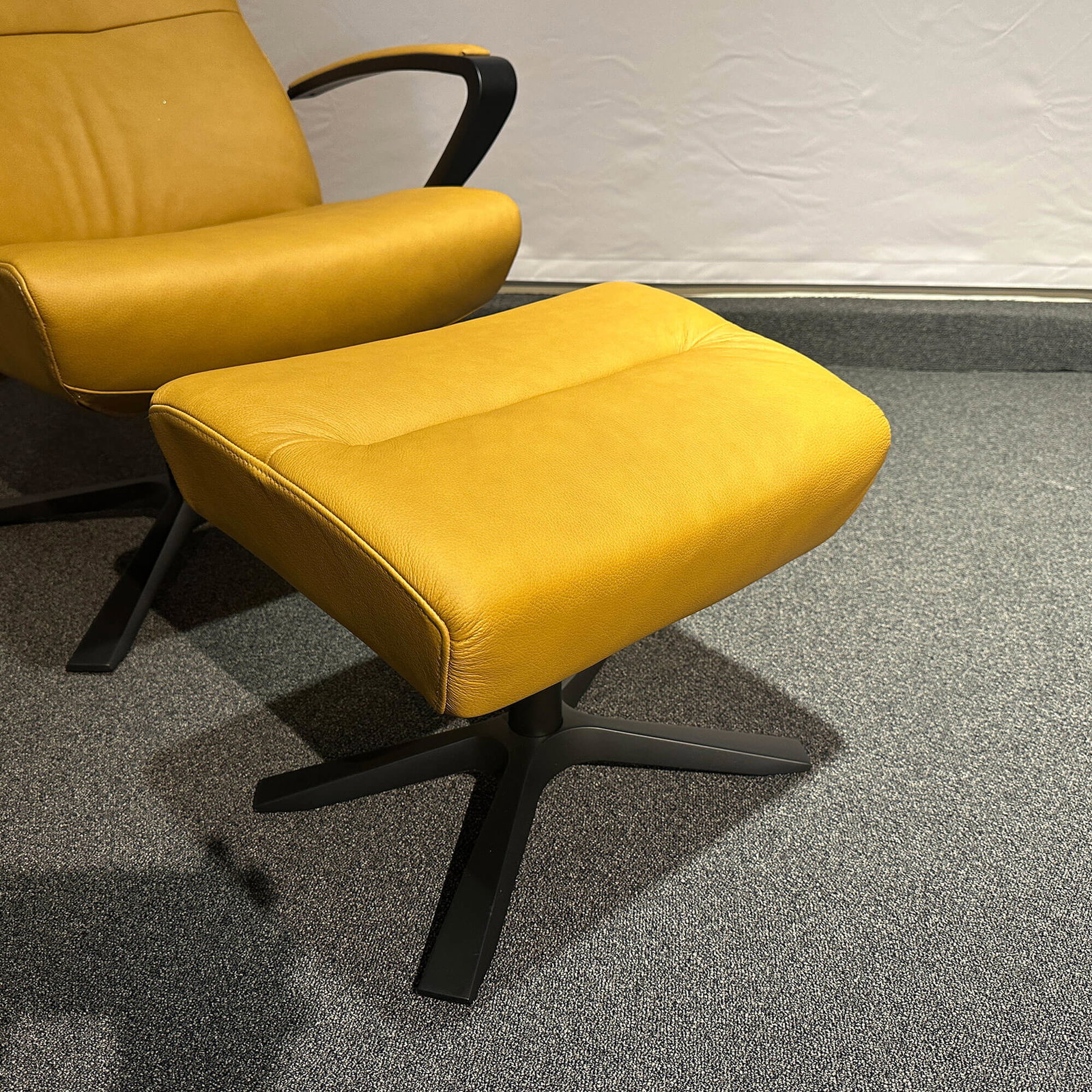 Conform - relaxfauteuil Style - leder geel - Afbeelding 3
