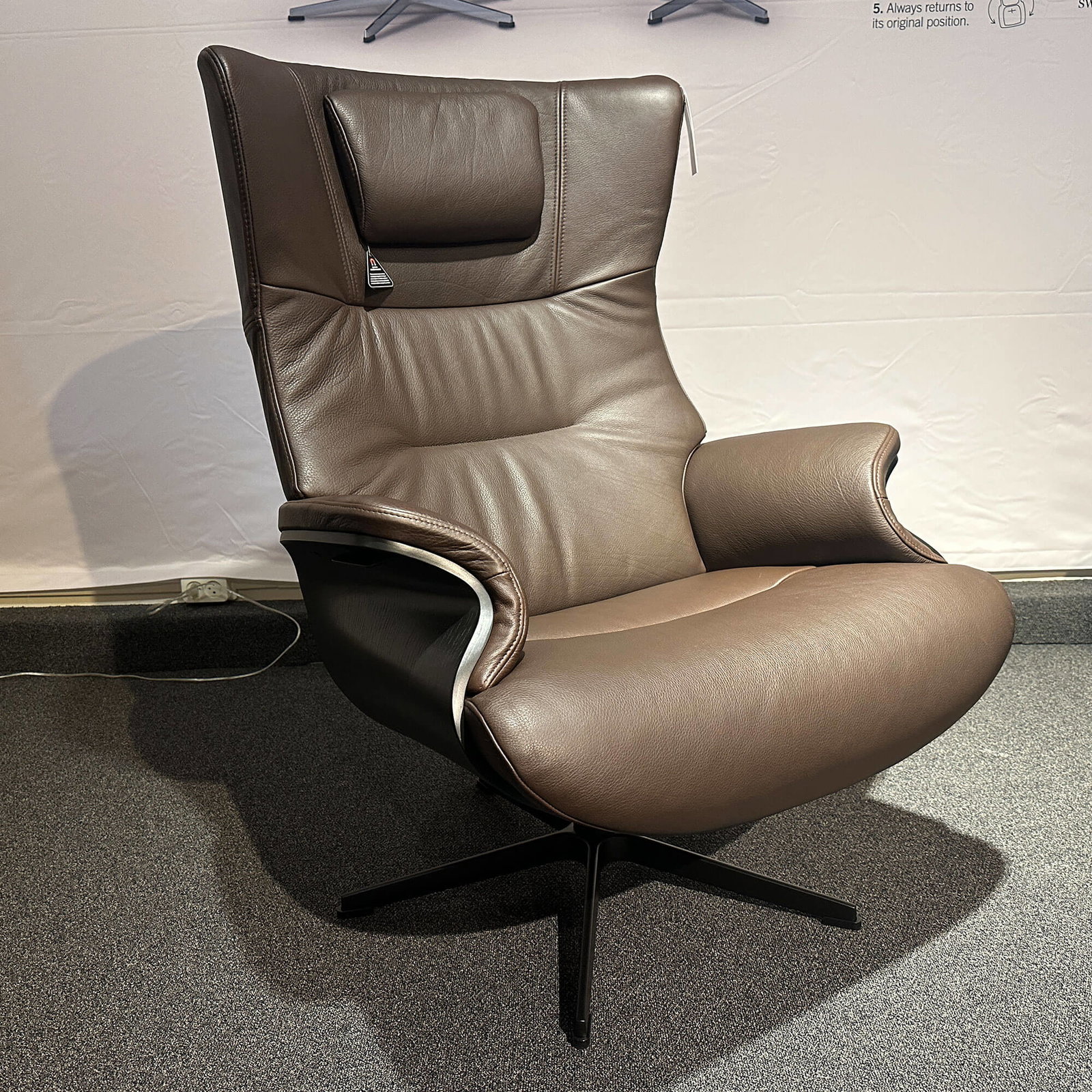 Conform - relaxfauteuil Afterwork - leder bruin