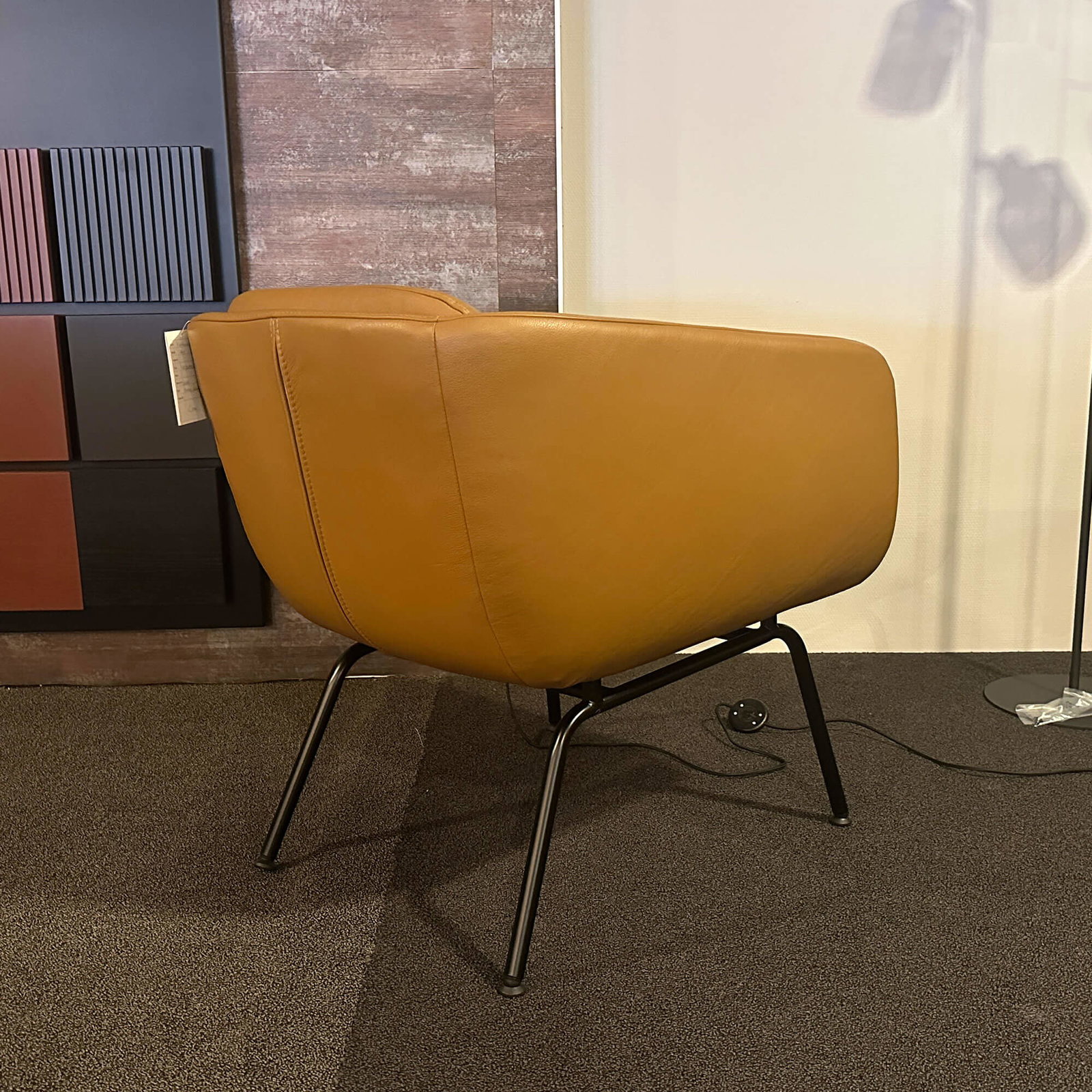 Kebe - fauteuil Gro - leder geel - Afbeelding 2