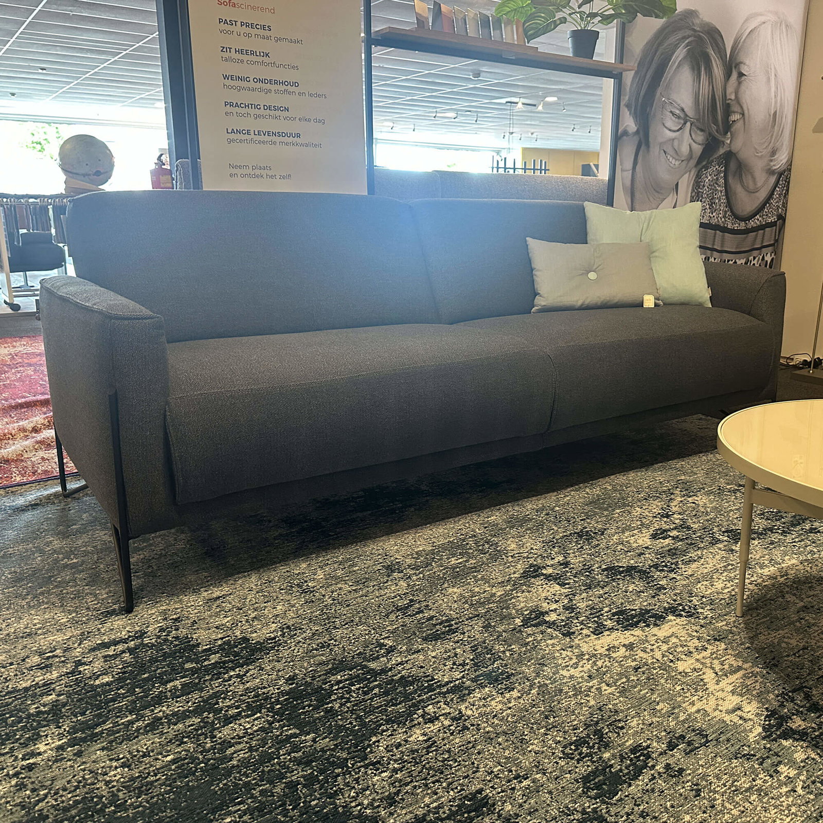 ROM1961 - 3-zitsbank Miller + gratis fauteuil