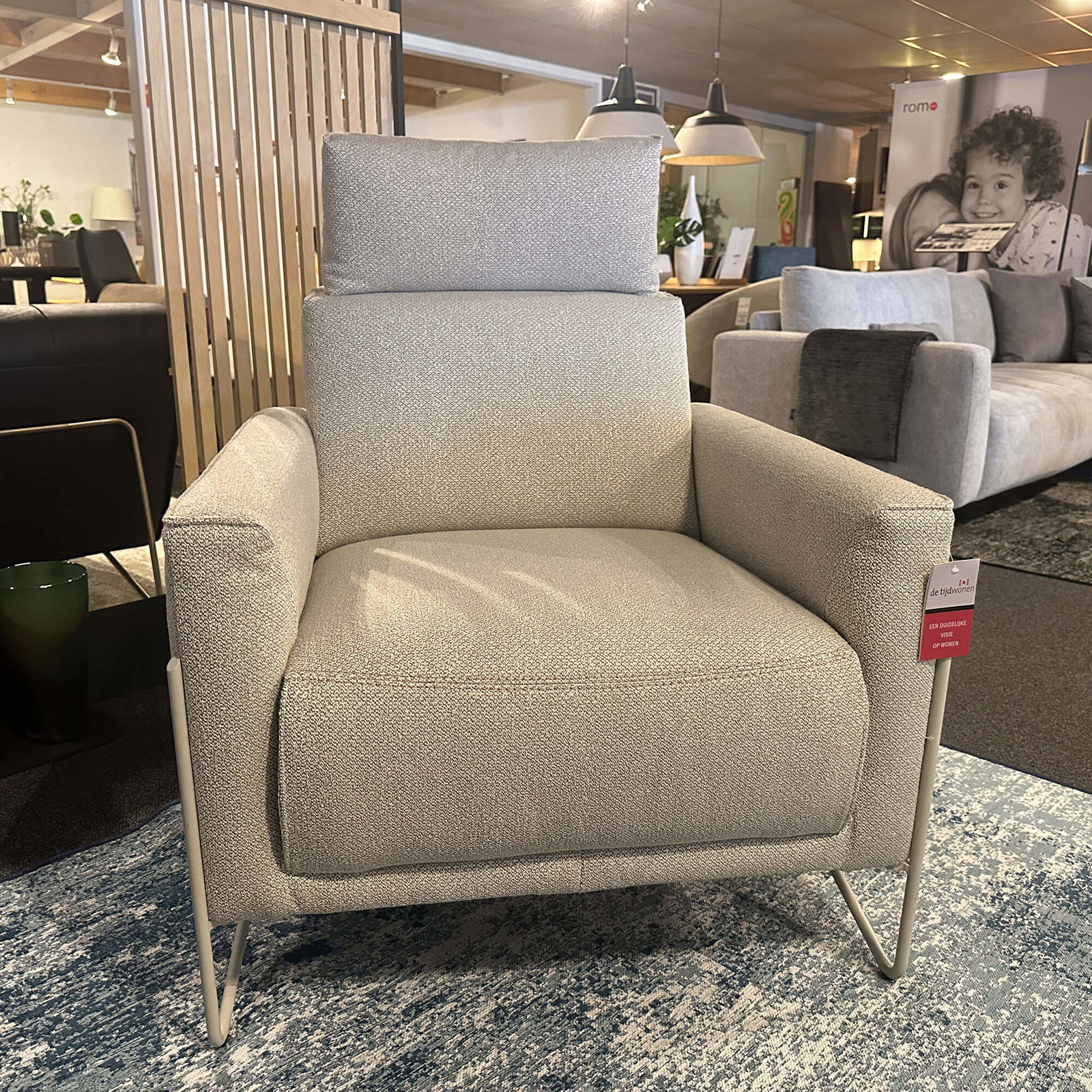 ROM1961 - 3-zitsbank Miller + gratis fauteuil - Afbeelding 6